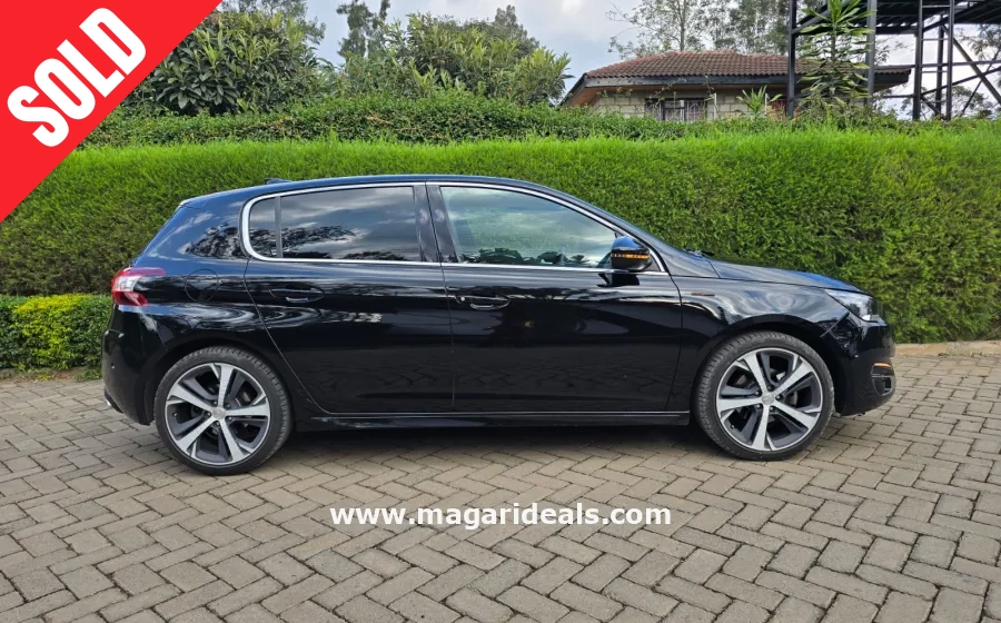 PEUGEOT 308 GT Line 2017 model Black in Kenya for Sale | Magari Deals