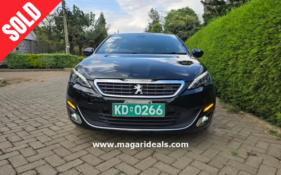 PEUGEOT 308 GT Line 2017 model Black in Kenya for Sale | Magari Deals