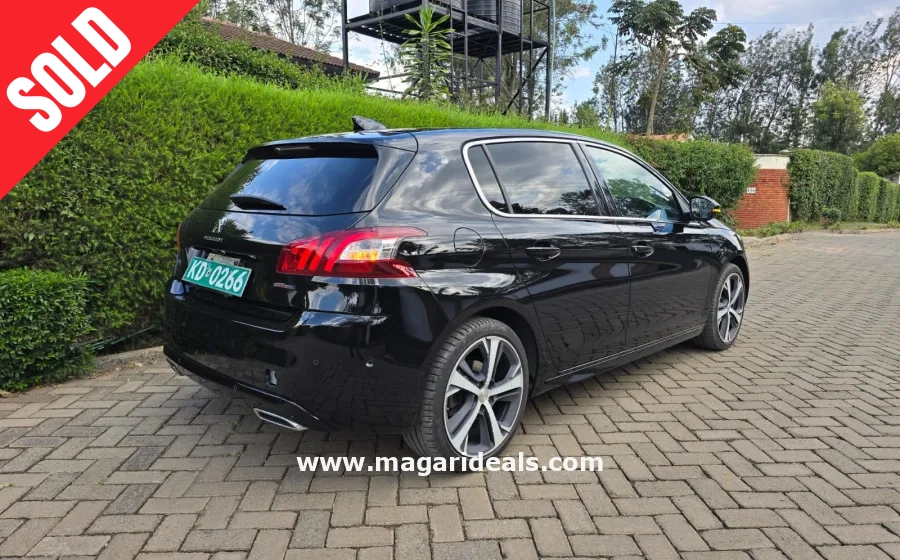 PEUGEOT 308 GT Line 2017 model Black in Kenya for Sale | Magari Deals